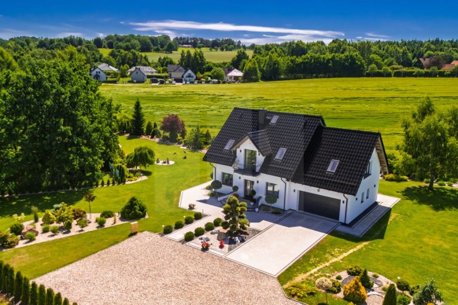 Zjawiskowy dom w Kielnie | 3200 m&sup2; zieleni: zdjecie 98953841