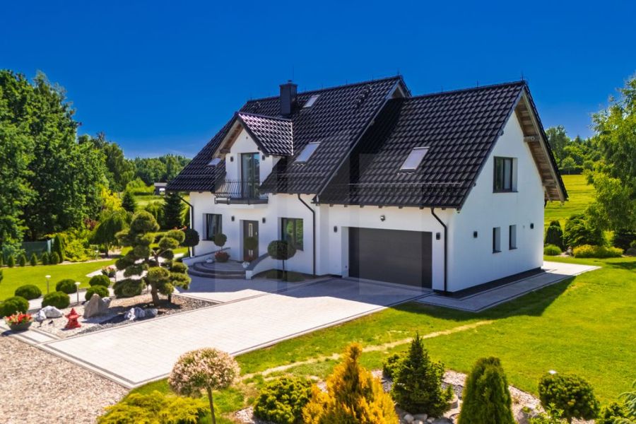Zjawiskowy dom w Kielnie | 3200 m&sup2; zieleni: zdjecie 98953825