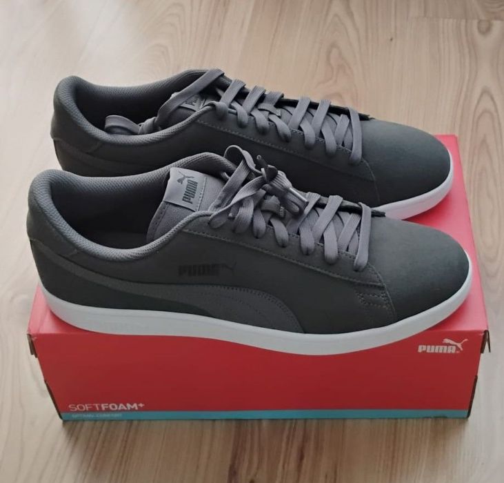 tenisówki/trampki Puma Smash v2, nowe, 48,5 EUR/31,5 cm, ciemno-szary