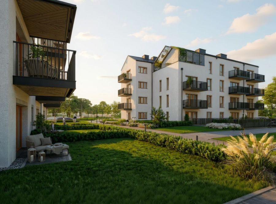 2-pok. 44m&sup2; + duży balkon, Pogodne Puck