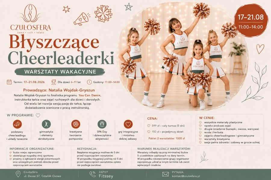 Błyszczące cheerleaderki