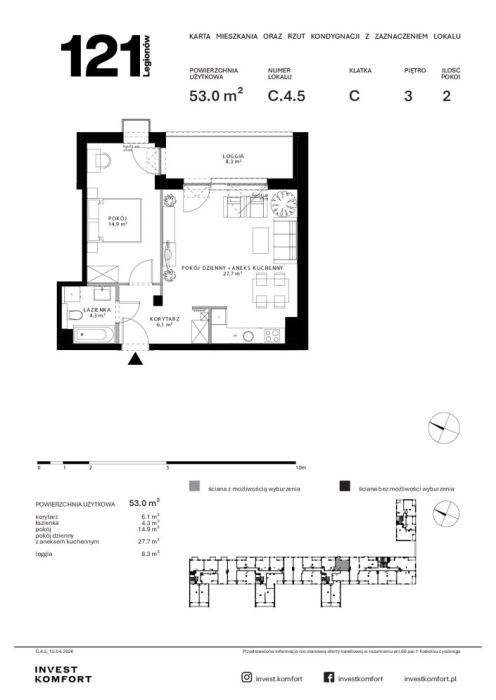 Apartament 53m2 Gdynia Redłowo Invest Komfort: zdjecie 99052995