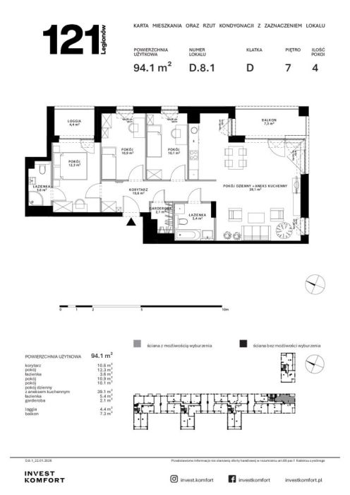 Apartament 94,1m2 Gdynia Redłowo Invest Komfort: zdjecie 99053001