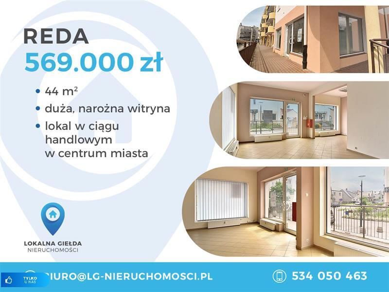 Lokal usługowy 43,5 m2, Centrum Redy