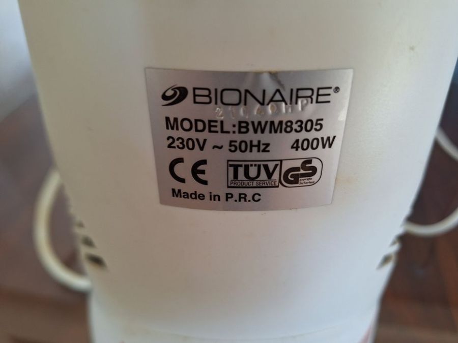 Nawilżacz powietrza Bionaire BWM8305: zdjecie 99064911