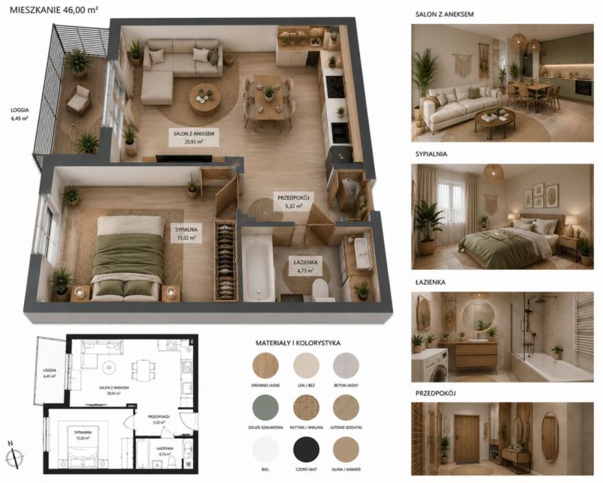 Apartament | panoramiczny widok | 46 m&sup2; | Redłowo: zdjecie 99078943