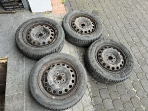 Felgi stalowe R15 5x100 z oponami zimowymi Hankook 185/65 - Toyota: zdjecie 66486171