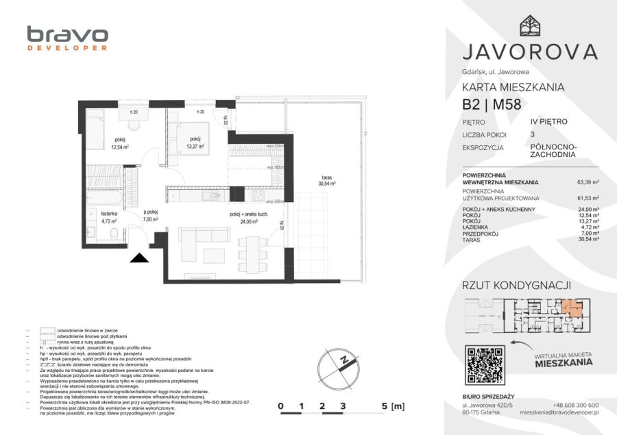 B2.M58 - mieszkanie 61,5 m2 z tarasem: zdjecie 99101617