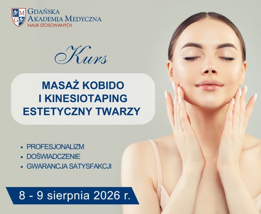Kurs Masaż Kobido i kinesiotaping estetyczny twarzy.