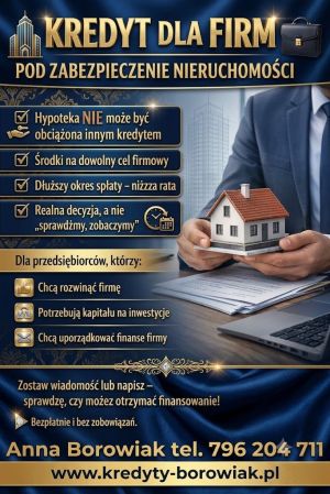 Kredyt dla firm pod zabezpieczenie nieruchomości: zdjecie 66493540