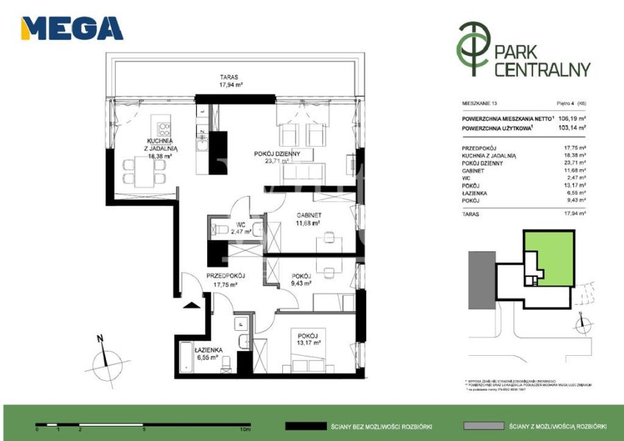Apartament z tarasem | ostatnie piętro | centrum: zdjecie 99324378