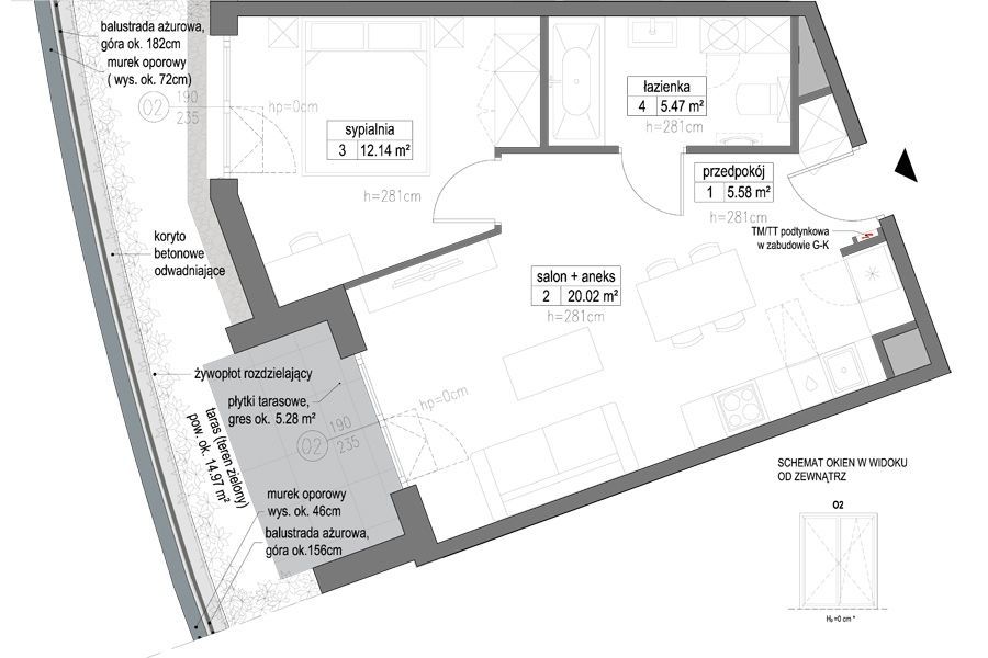 INPRO S.A. - Park Migowo - mieszkanie 2-pok. 43.21 m2 ogródekNowość w sprzedaży: zdjecie 99187103