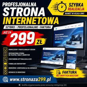 Tania strona internetowa ZA 299 ZŁ  | stronaza299.pl: zdjecie 66502340