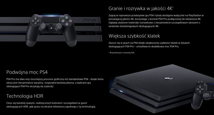 Konsola do Gier PS4 Pro 1TB Pad Gry Sony PlayStati: zdjecie 99213389
