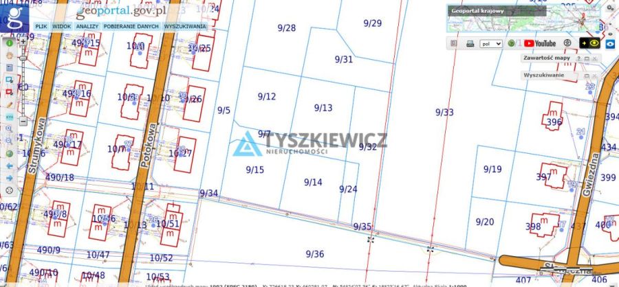 Działka przy ul. Gryfitów w Baninie: zdjecie 99221698