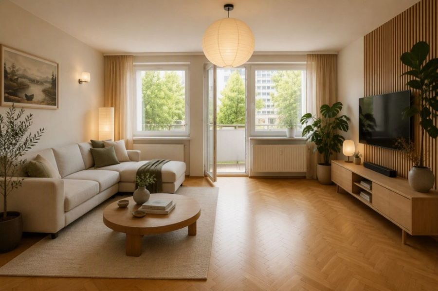 47 m&sup2; | 2 pokoje z możliwością wydzielenia 3. pokoju | duży balkon