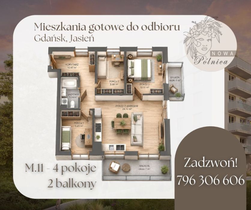 Gotowe do odbioru- Mieszkania Gdańsk Jasień - Nowa