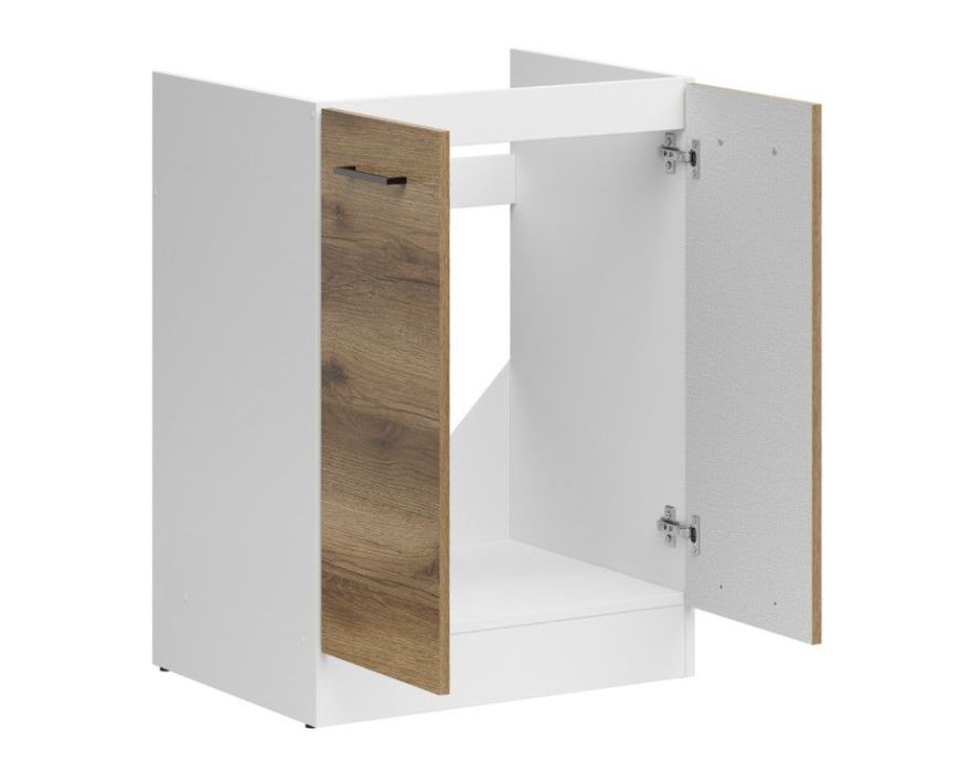 Szafka kuchenna pod zlewozmywak Junona 60 cm dąb delano jasny: zdjecie 99239990