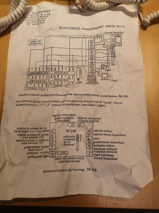 Zestaw domofonowy dla trzech mieszkań rok produk: zdjecie 99243074