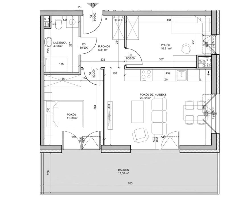 3-pokojowy apartament na Jasieniu z halą garażową: zdjecie 99258370