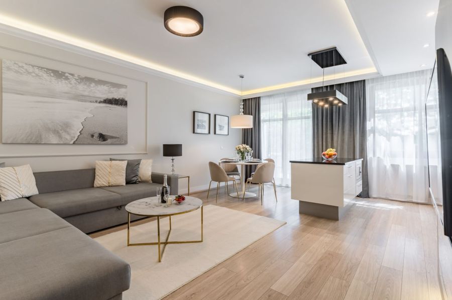 Przestronny apartament w spokojnej okolicy w Sopocie