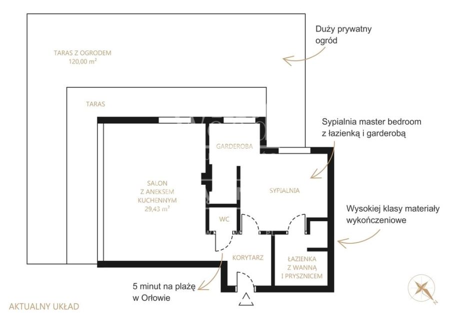 Apartament blisko Orłowa | prywatny ogród 120 m2: zdjecie 99286536