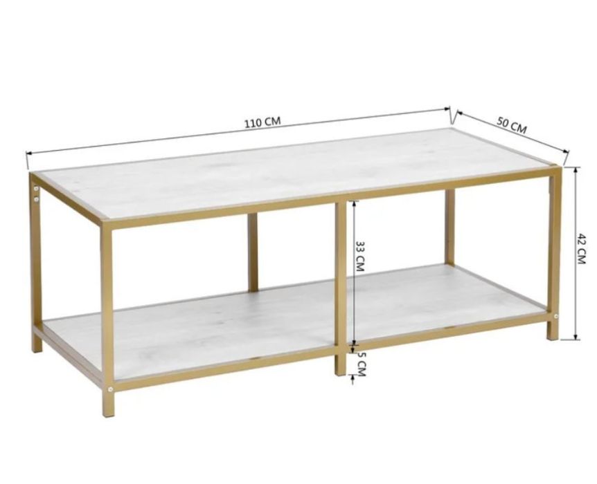 - 58% Nowy stolik kawowy firmy Mercury Row 110x50 cm  250zł: zdjecie 99264855