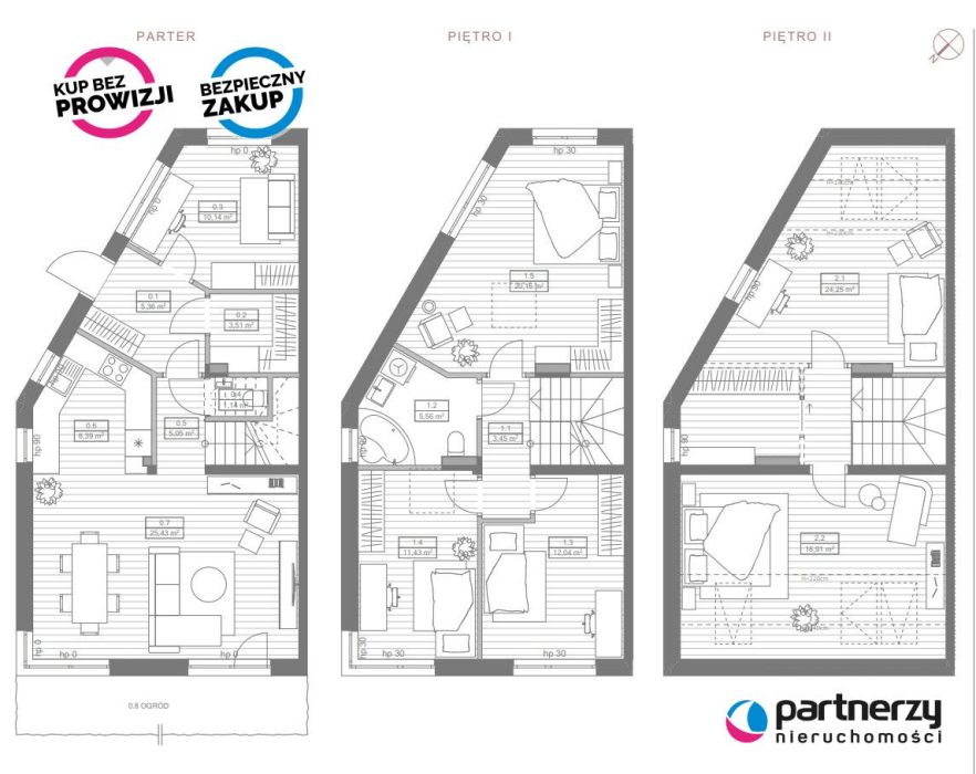 Dom skrajny 7 pokojowy pow. 150m2, ogród 151m2: zdjecie 99476550