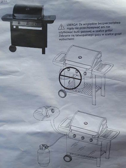 sprzedam używany grill gazowy trój palnikowy MG665 master grill: zdjecie 99273456