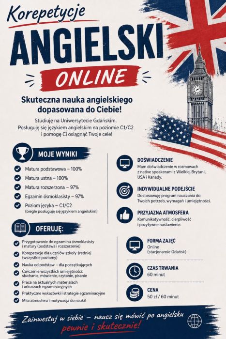 Korepetycje z angielskiego: zdjecie 99284237