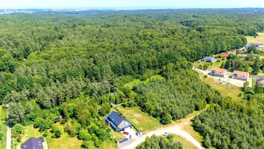 działka z prywatnym lasem - gdynia wiczlino