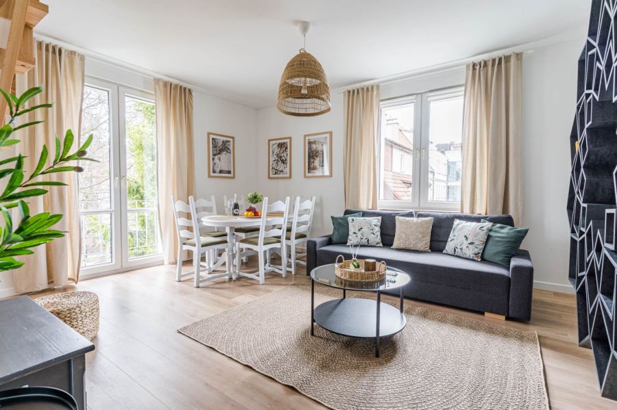 Przestronny apartament w spokojnej okolicy w Sopocie dla studentów
