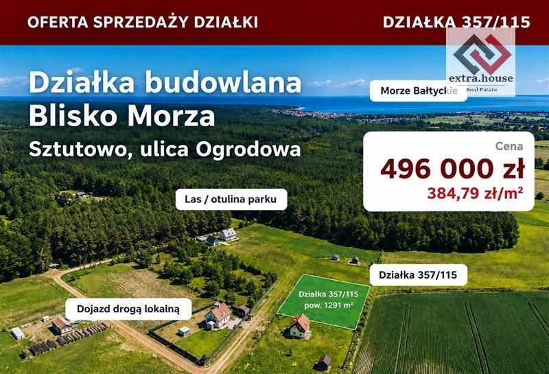 Atrakcyjna działka blisko morza i lasu-dobra cena