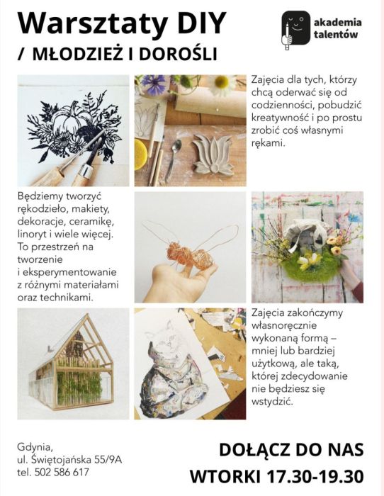 DIY dla dorosłych warsztaty kreatywne