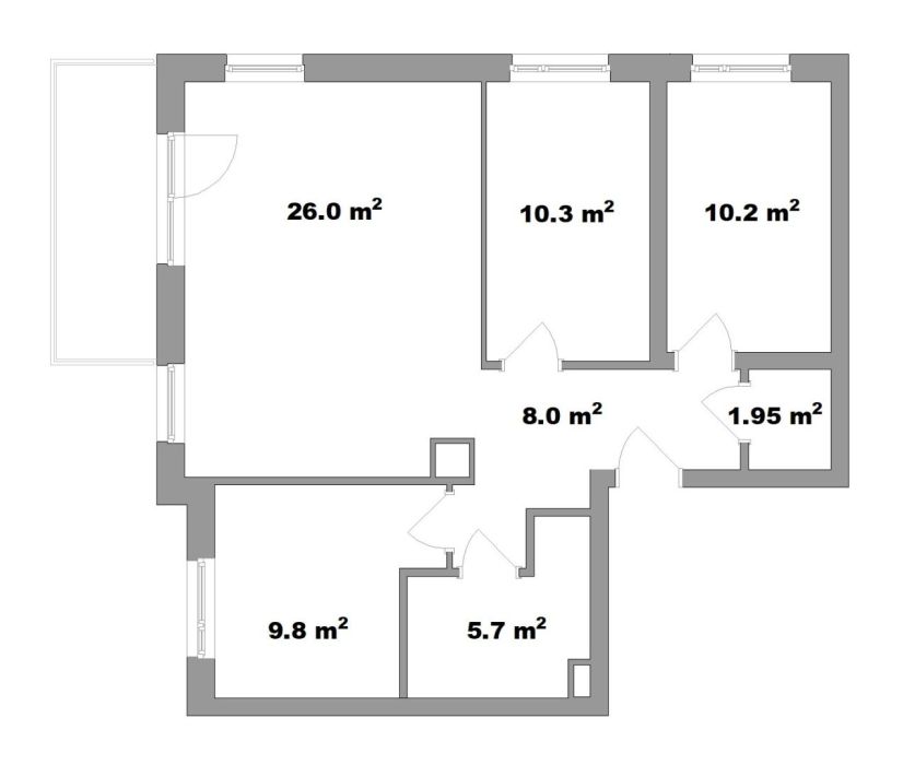 4-pokojowe mieszkanie z balkonem - Gdańsk, ul. Kazimierza Wielkiego: zdjecie 99331427