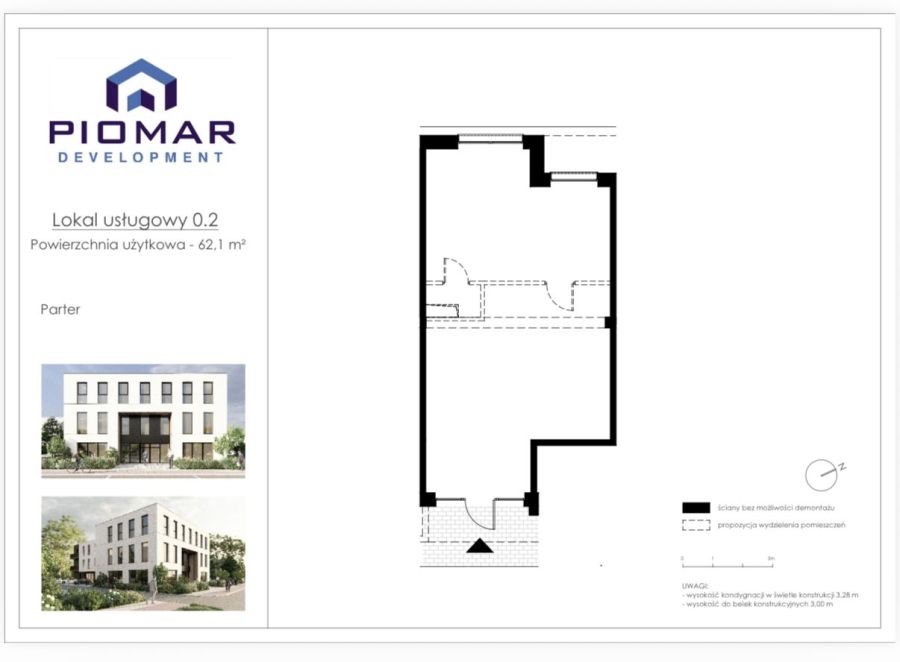 Lokal usługowy 62 m2 nowy centrum Rumi Dębogórska Office