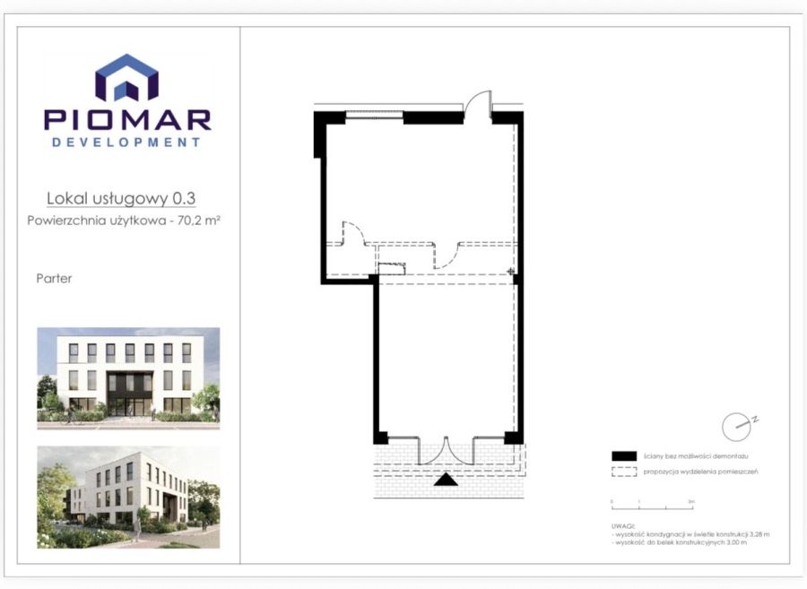 Nowy lokal usługowy 70 m2 centrum Rumi Dębogórska Office
