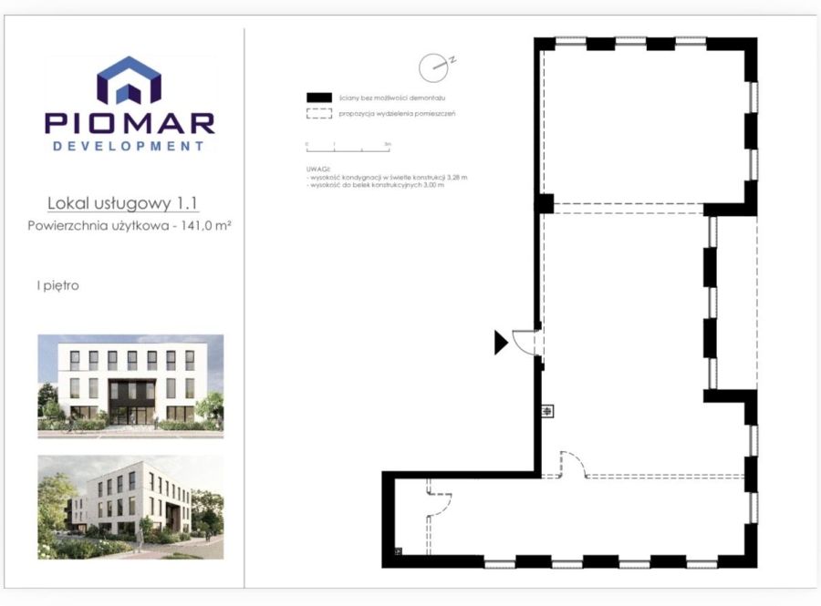 Lokal biurowo usługowy 141 m2 centrum Rumi Dębogórska Office