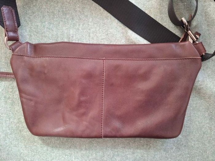 Skórzana torba Ecco crossbody saszetka: zdjecie 99366292