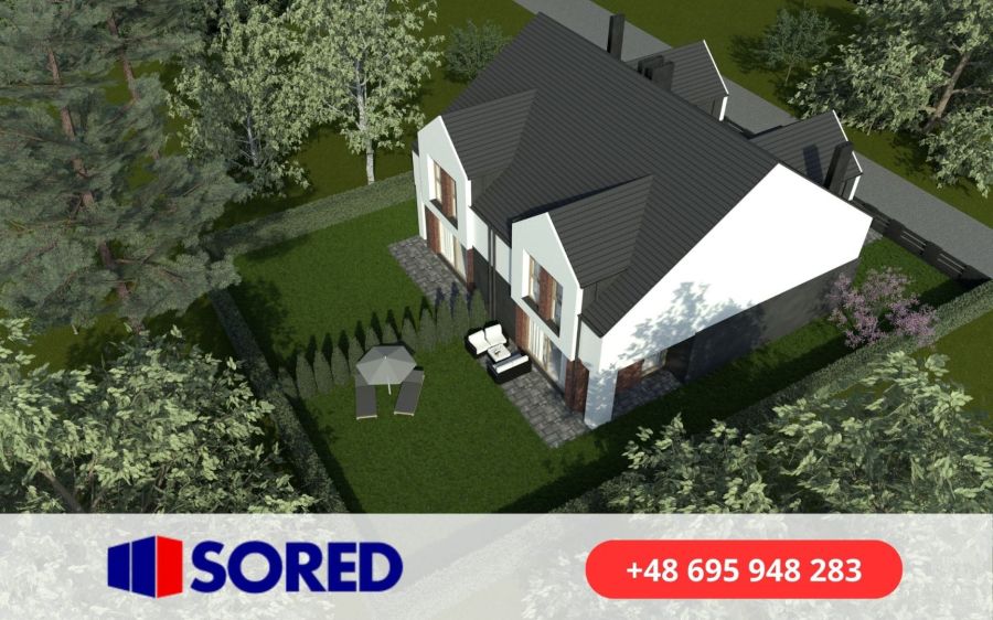 Dom w zabudowie bliźniaczej Reda| 139,76 m² | działka 350 m² | lokal B