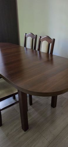 Stół rozkładany 160-200 cm 6 krzeseł: zdjecie 66527111