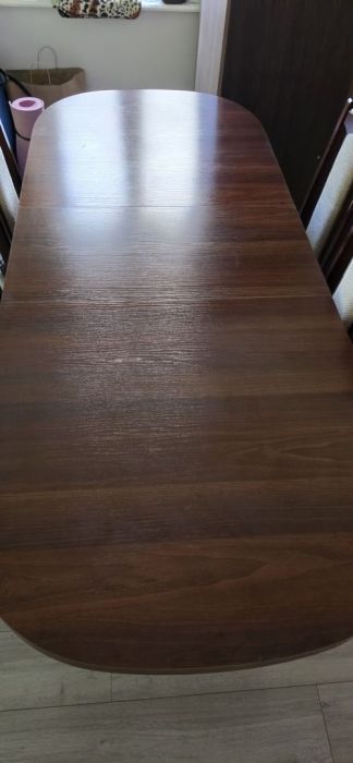 Stół rozkładany 160-200 cm 6 krzeseł: zdjecie 99372049