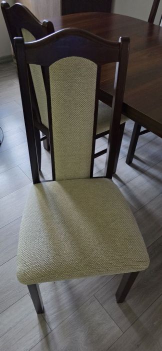 Stół rozkładany 160-200 cm 6 krzeseł: zdjecie 99372051
