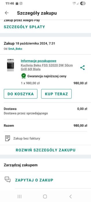 Sprzedam kuchenkę
