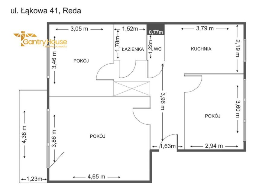 3 pokoje z dużym balkonem i piwnicą 5 m&sup2;: zdjecie 99382705