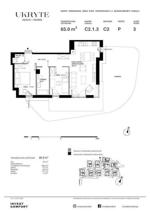 Mieszkanie 3-pokojowe Gdańsk Aniołki | Invest Komfort: zdjecie 99389023