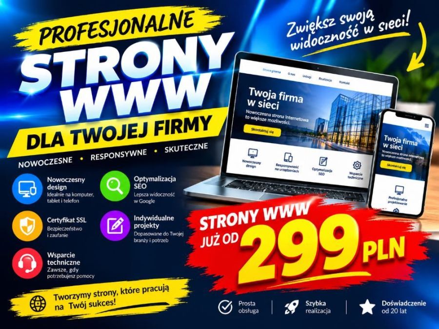 Strona WWW 299 zł - realizacja w 24 godziny - nie przepłacaj: zdjecie 99391502