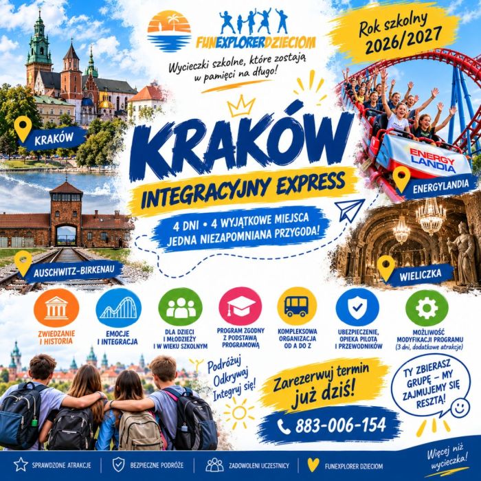 Kraków Express- Niezapomniana zabawa i nauka .