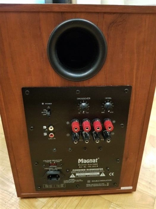 Mocny subwoofer Magnat 200 A sub subufer do kino domowe wiśnia: zdjecie 99393220