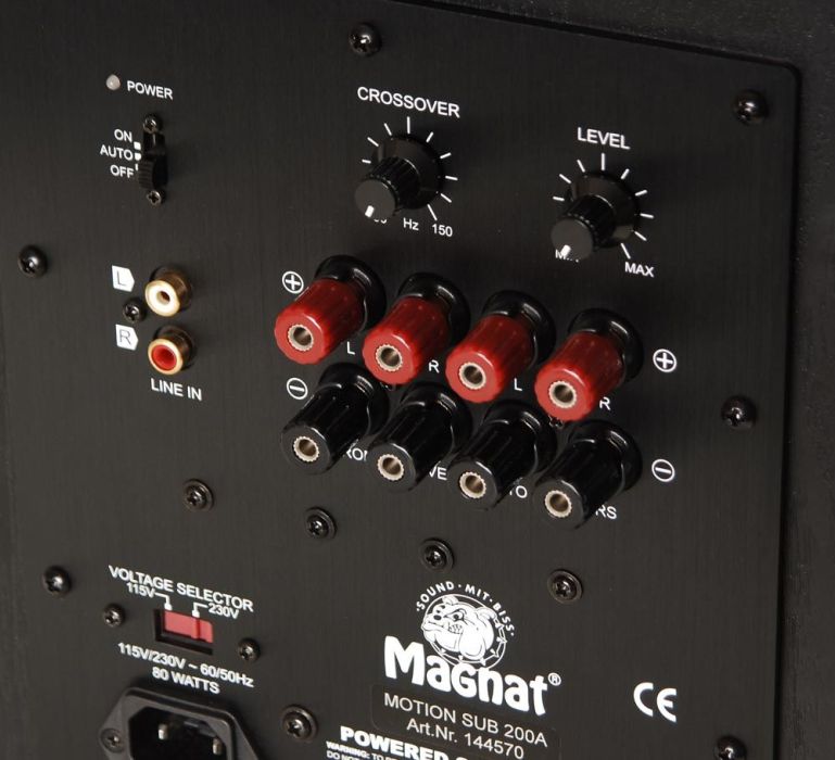 Mocny subwoofer Magnat 200 A sub subufer do kino domowe wiśnia: zdjecie 99393221